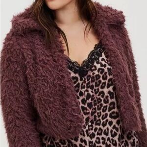 Torried Sherpa Crop Jacket